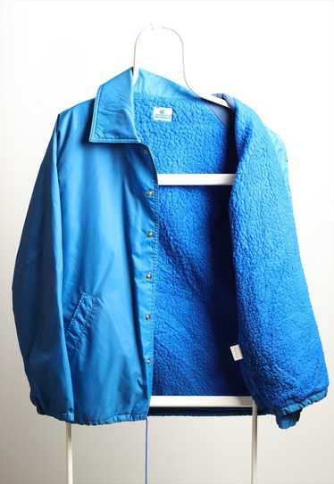 Vintage Champion Windbreaker Fleece Lining Jacket… - image 1