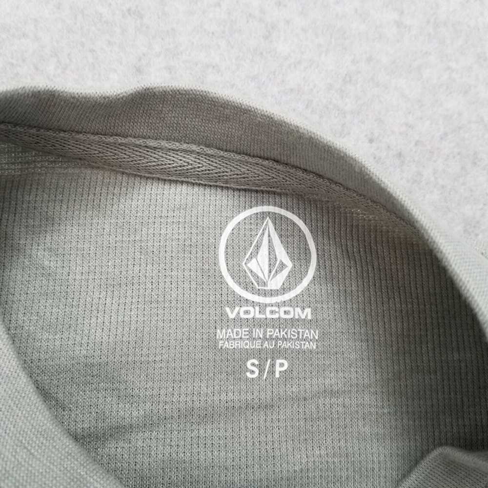 Volcom Shirt Mens Small Green Logo Long Sleeve - image 3