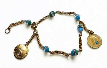 Bespoke Yellow Gold Victorian Charm Bracelet - image 1