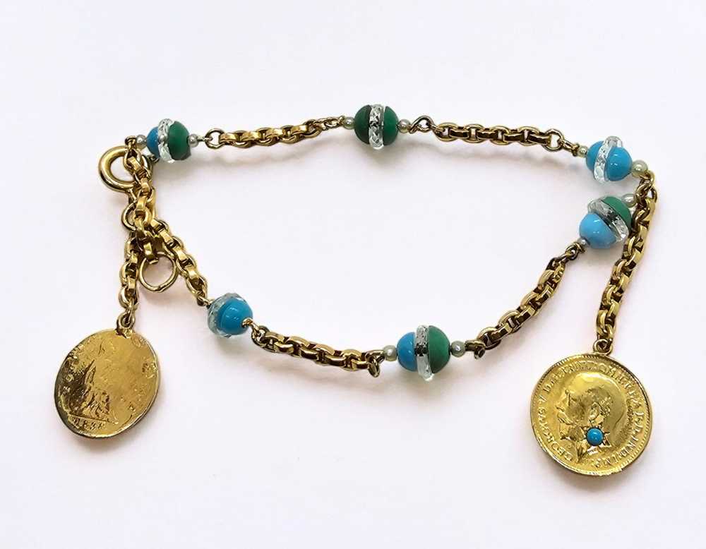 Bespoke Yellow Gold Victorian Charm Bracelet - image 8