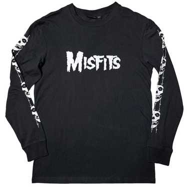 Misfits Long Sleeve Skulls Graphic T-Shirt Black … - image 1