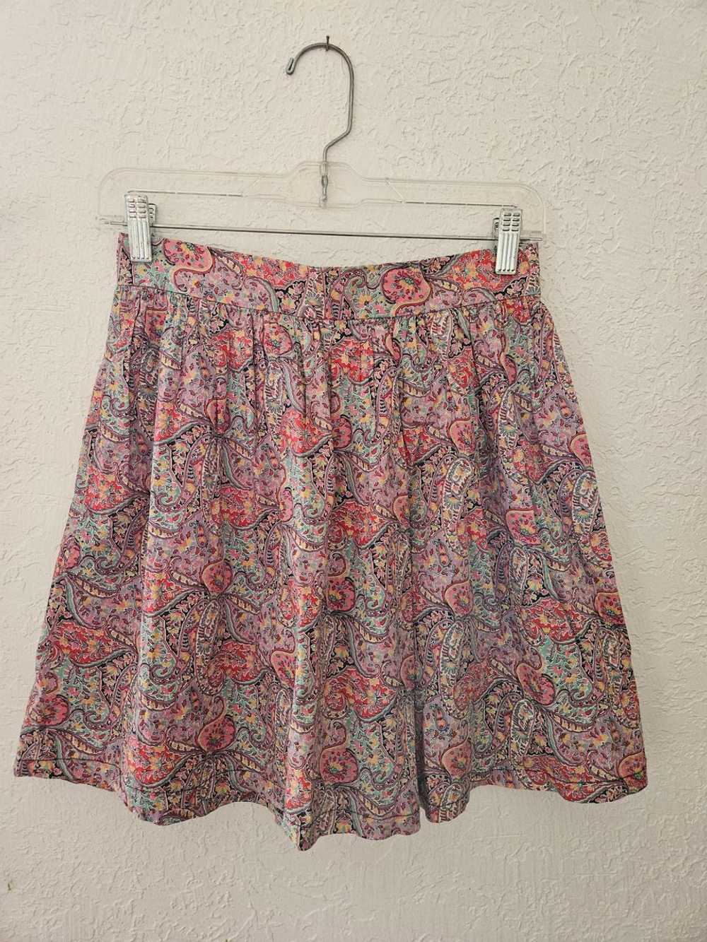 Handmade light cotton paisley skirt (S) | Used,… - image 1
