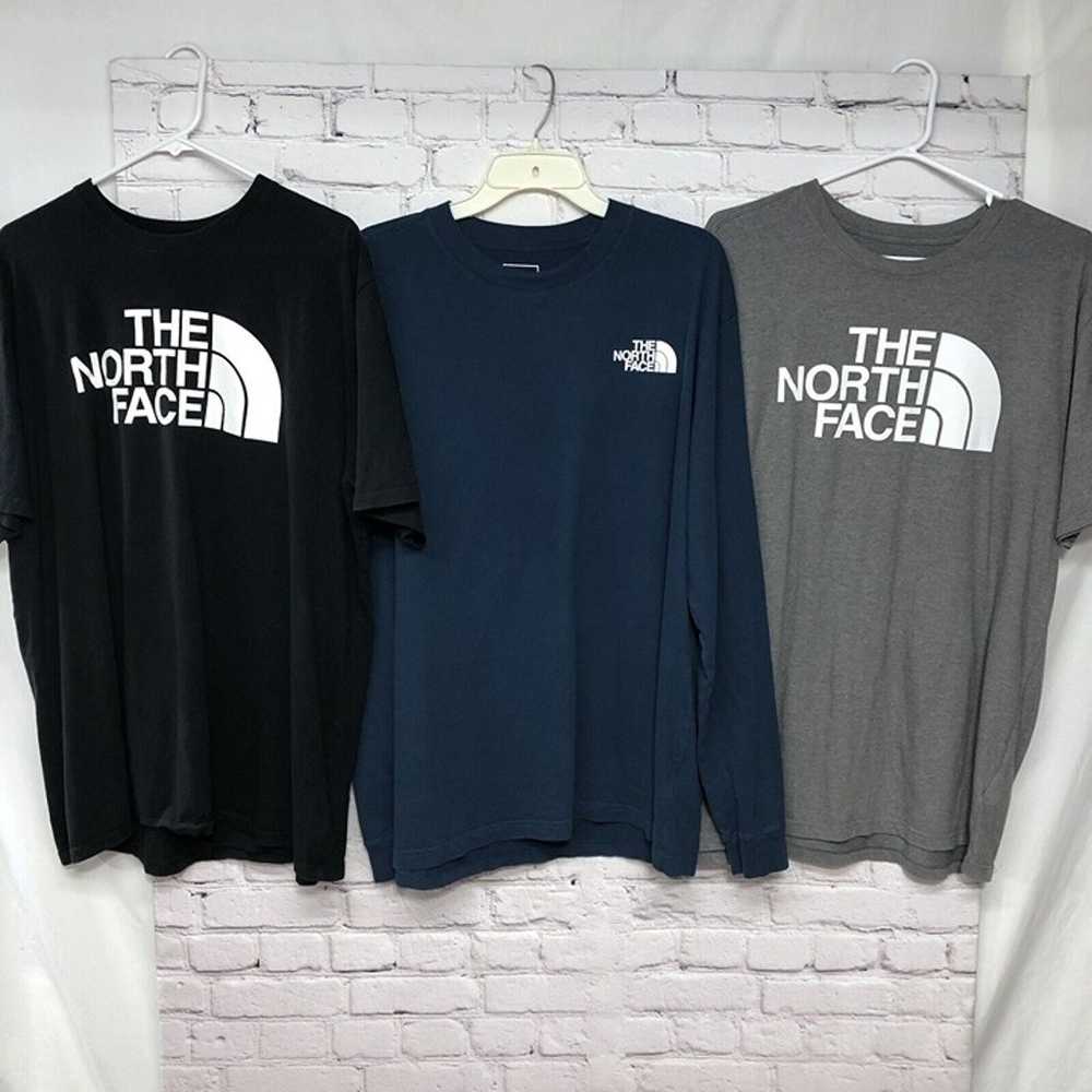 Mens 3pc The North Face Blue Black Gray Lot T Shi… - image 1