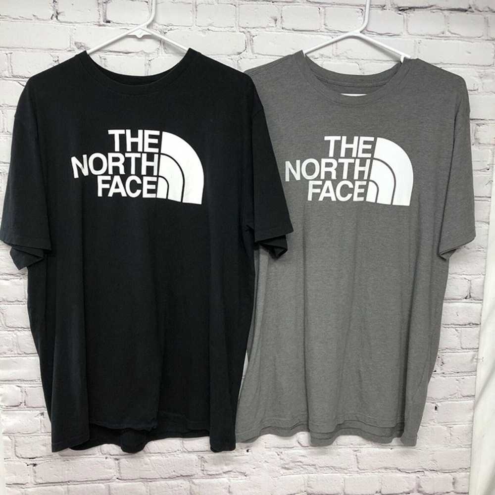 Mens 3pc The North Face Blue Black Gray Lot T Shi… - image 2