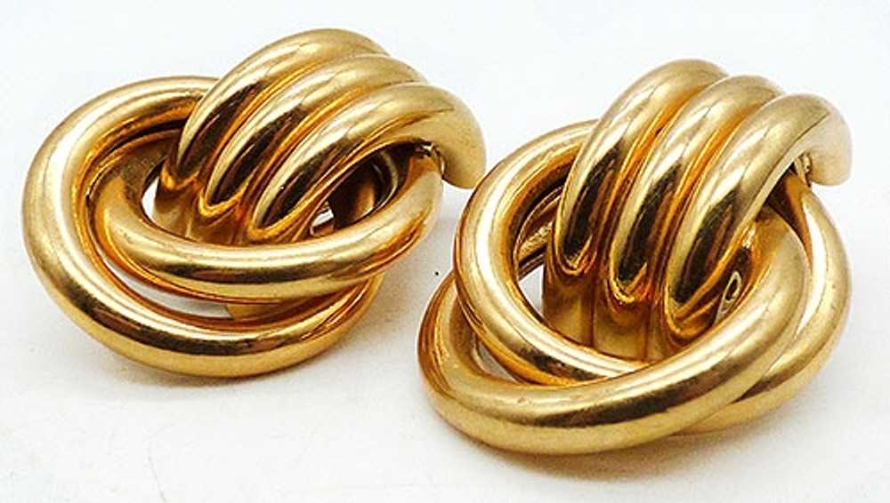 Givenchy Gold Rings Door Knocker Earrings - image 2