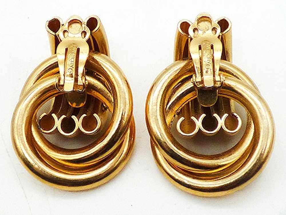 Givenchy Gold Rings Door Knocker Earrings - image 3