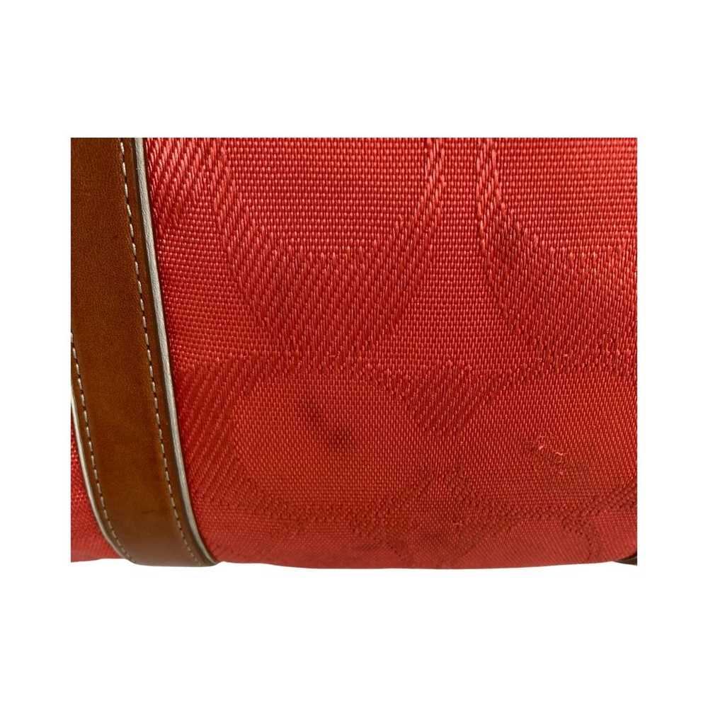 (H118) Coach Red Coral Strap Leather Large Handba… - image 10