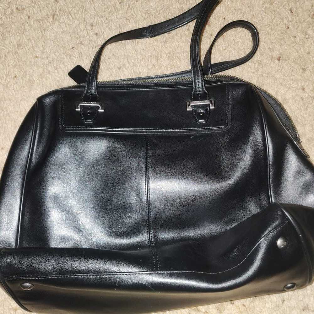 Coach black and gray purse - image 2