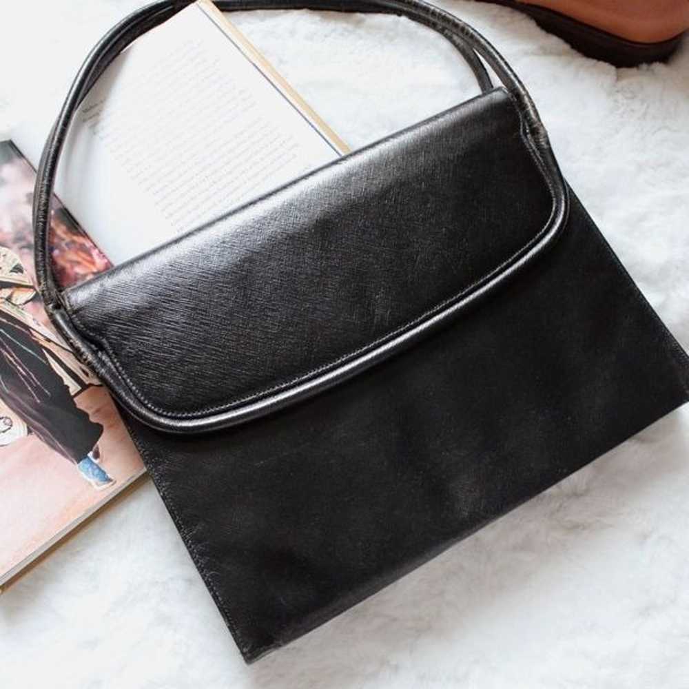 50's Rare Koret Black Handbag with Coin Mini + Mi… - image 3