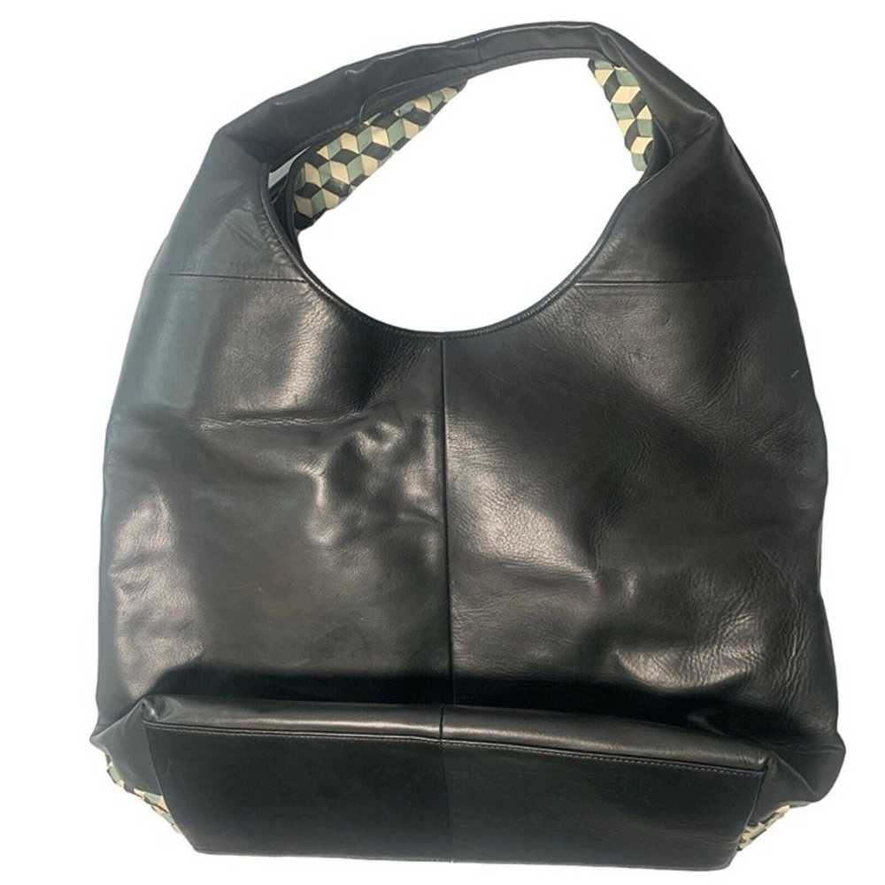 CHRISTOPHER KON Large Hobo Shoulder Bag Purse Lea… - image 3