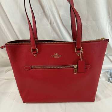 Coach Red Gallery Tote - image 1