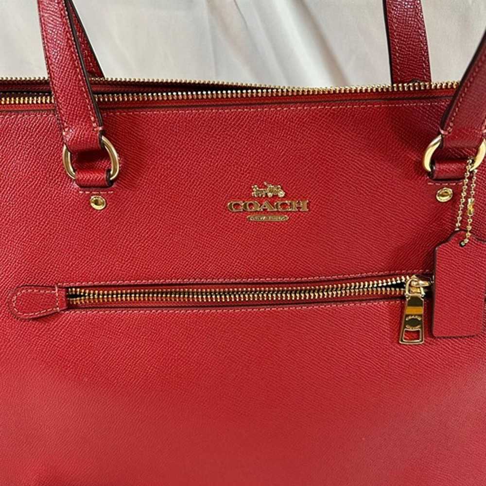 Coach Red Gallery Tote - image 2