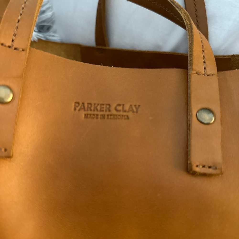 Parker Clay Merkato Tote with Shoulder Strap - image 2