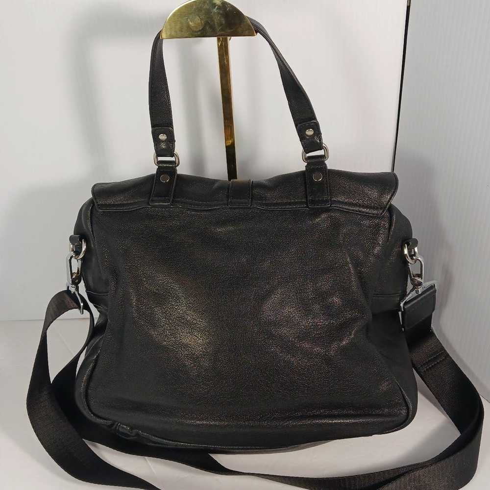 Versus Versace black lion leather shoulder handbag - image 3