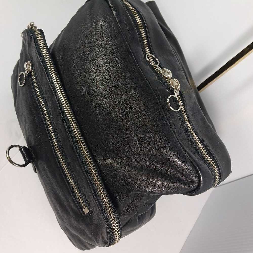 Versus Versace black lion leather shoulder handbag - image 5