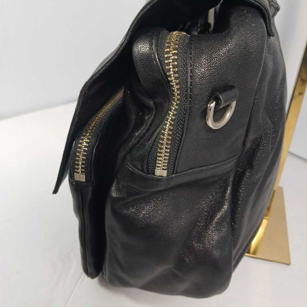 Versus Versace black lion leather shoulder handbag - image 6