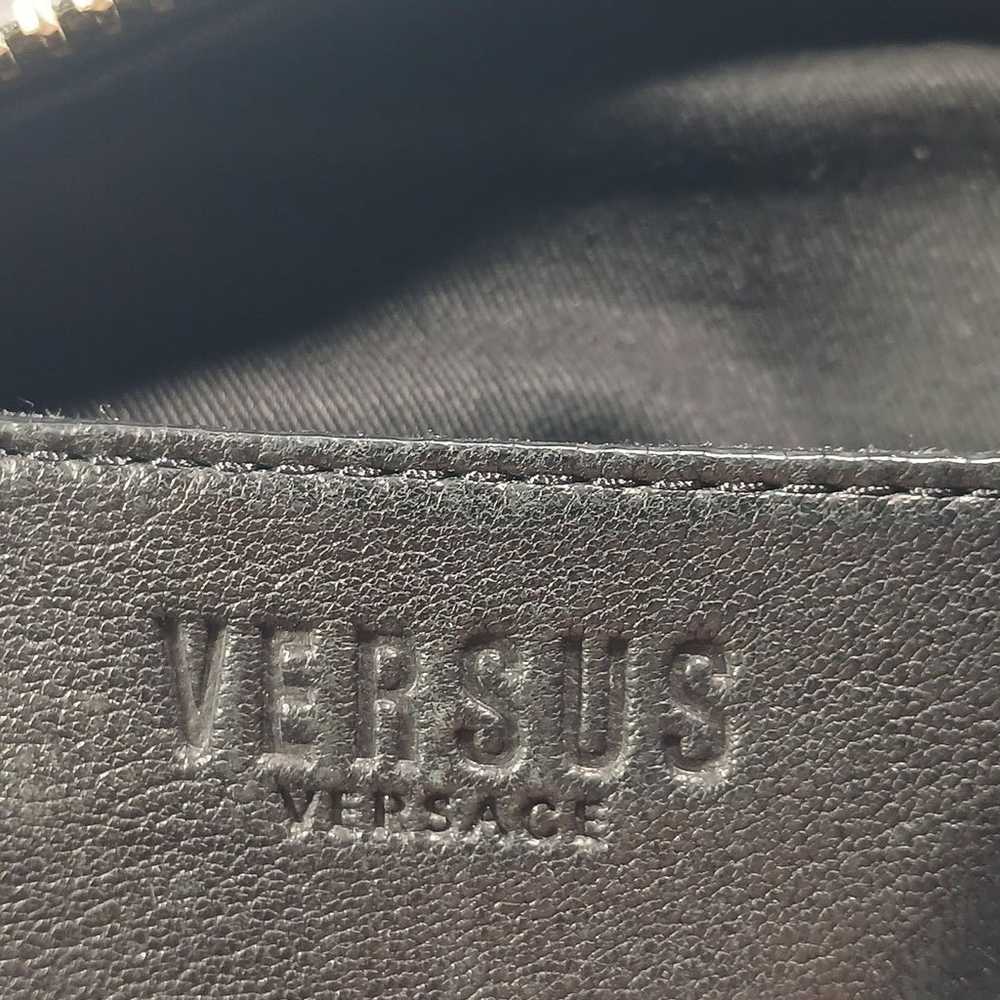 Versus Versace black lion leather shoulder handbag - image 8