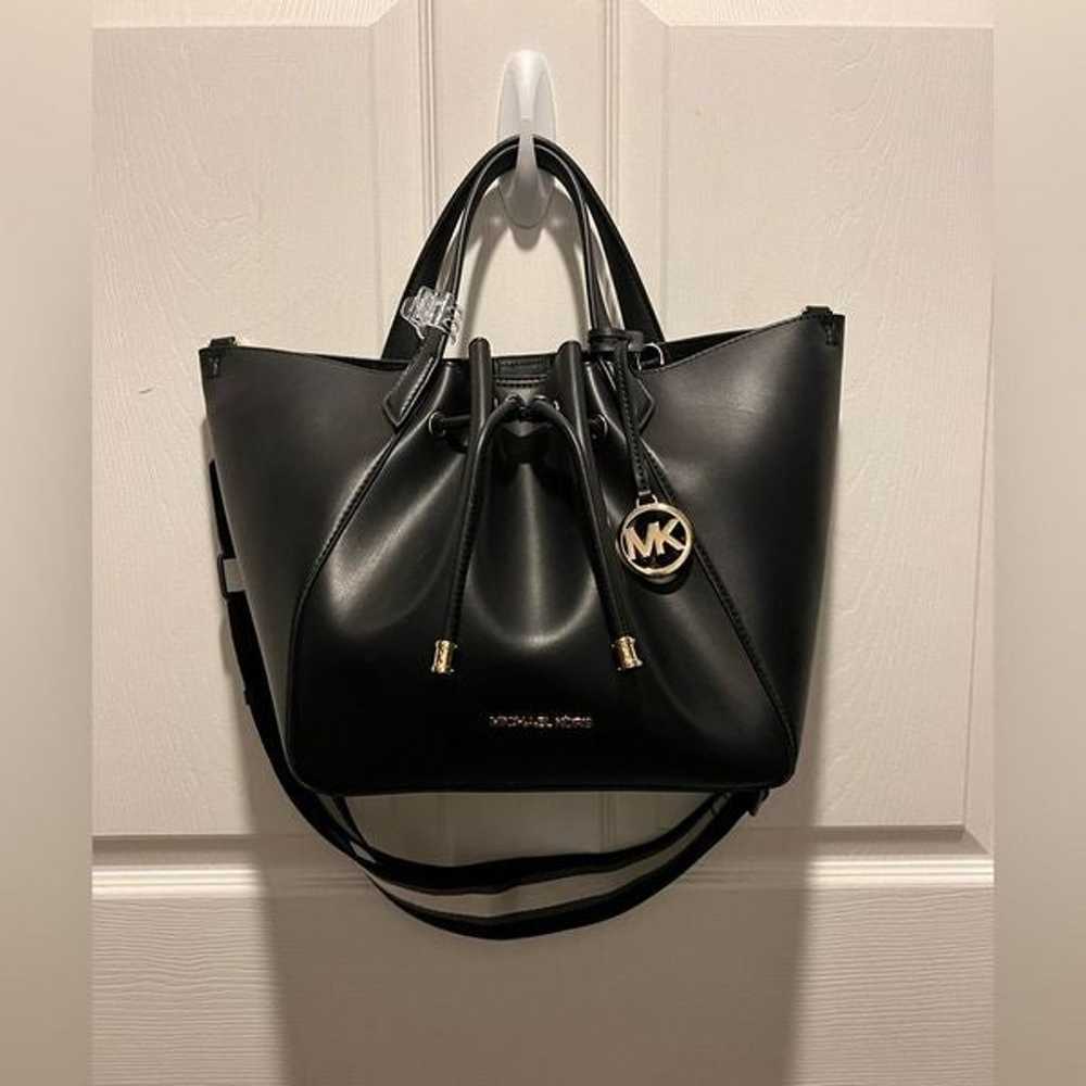 Michael Kors Phoebe Large Leather Bucket Bag - image 1