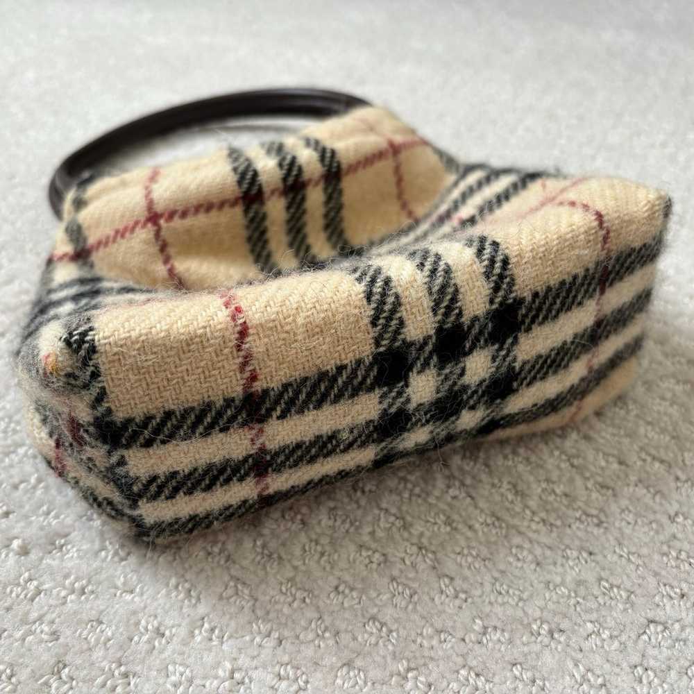 Authentic Burberry wool nova check handbag - image 3