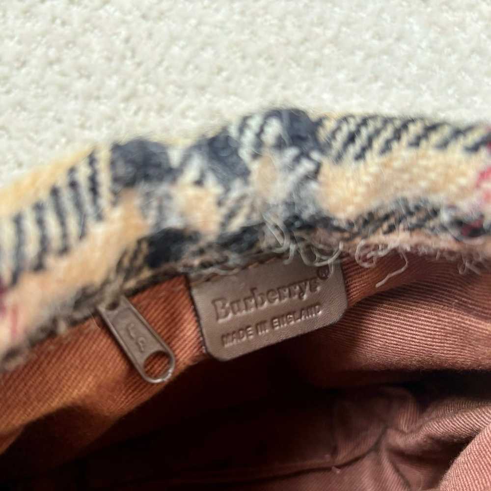 Authentic Burberry wool nova check handbag - image 4