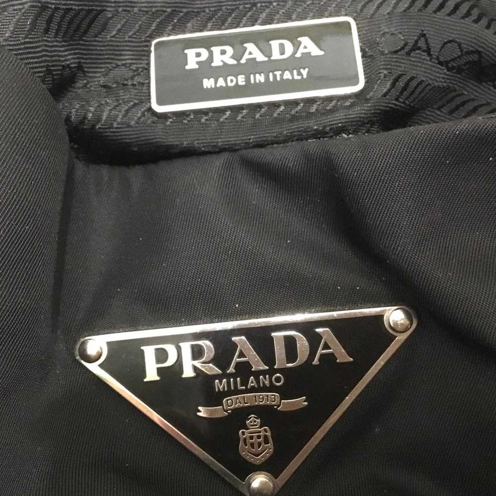Black Prada Milano Nylon Shoulder Bag - image 11