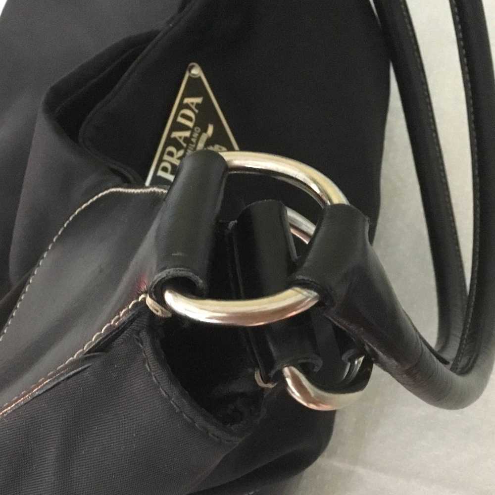 Black Prada Milano Nylon Shoulder Bag - image 6
