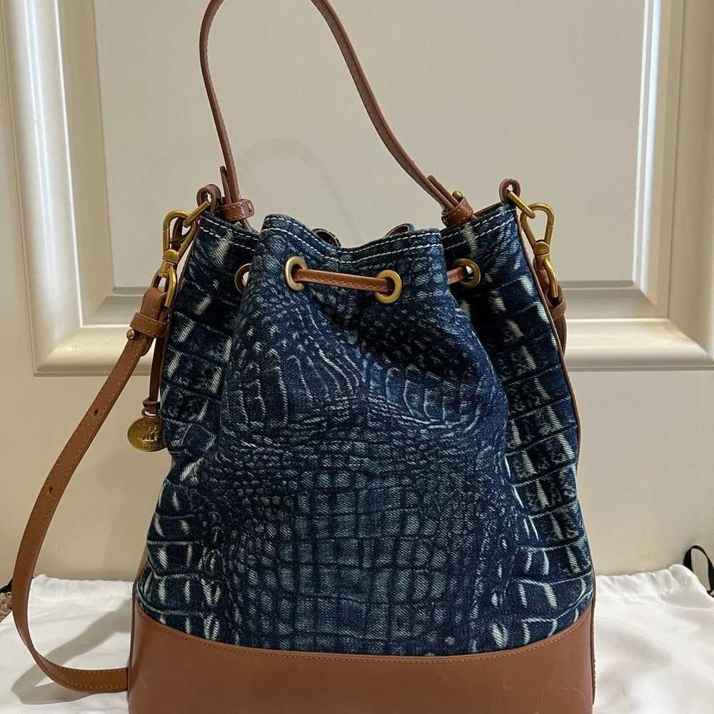 Brahmin Marlowe Denim Quinze - image 2