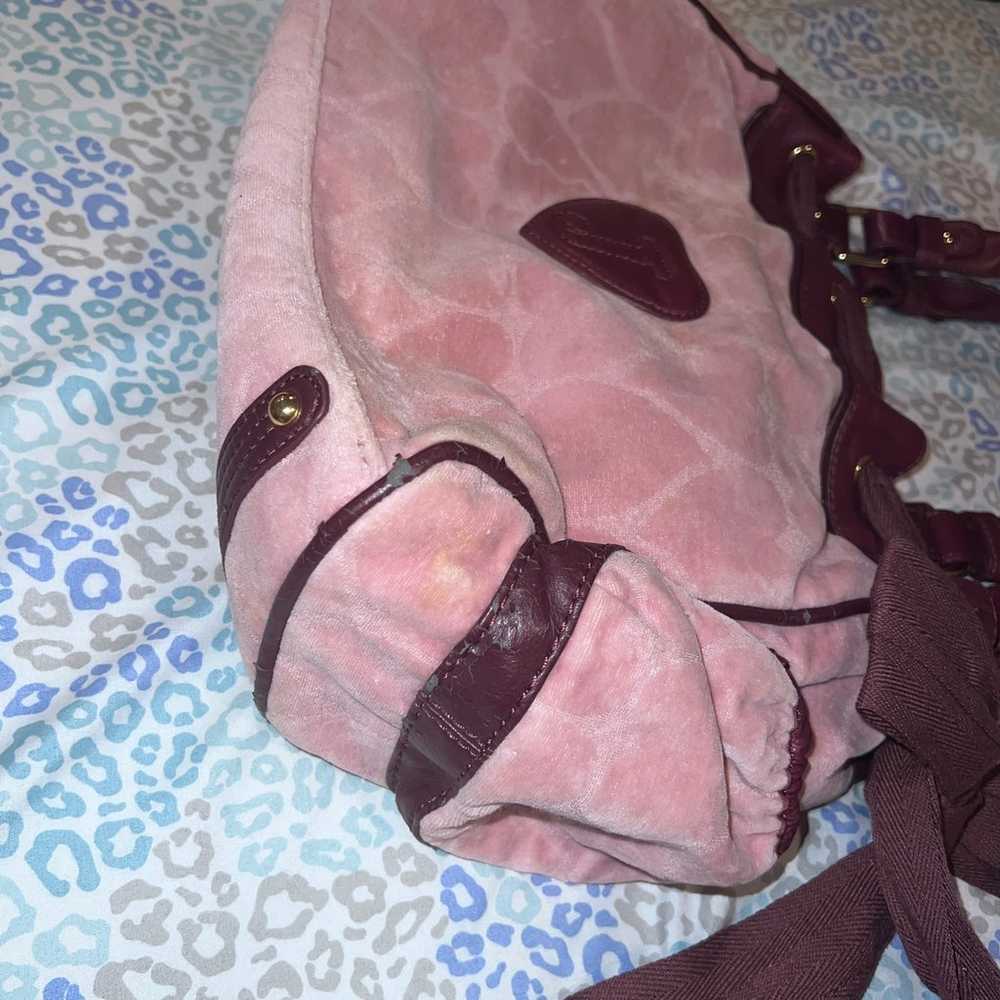 Vintage Pink Juicy Couture Purse Tote Bag Handbag… - image 10