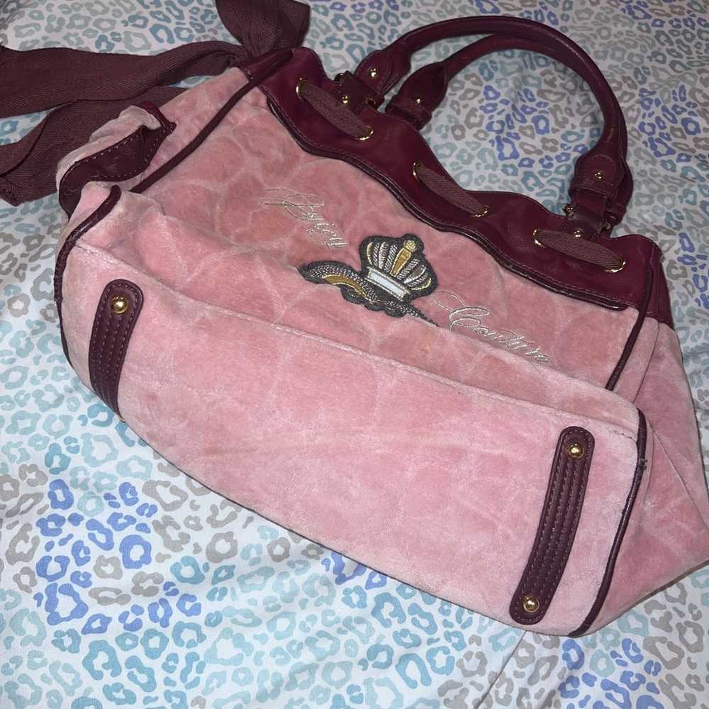 Vintage Pink Juicy Couture Purse Tote Bag Handbag… - image 4