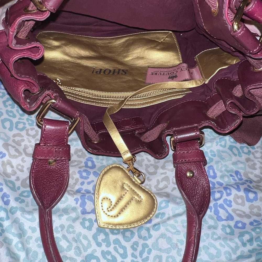 Vintage Pink Juicy Couture Purse Tote Bag Handbag… - image 8