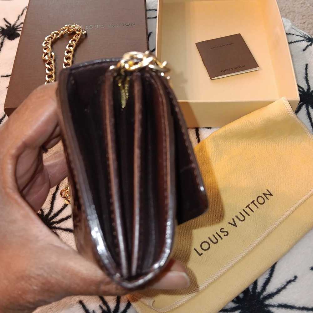 louis vitton burgundy patent leather wallet - image 4