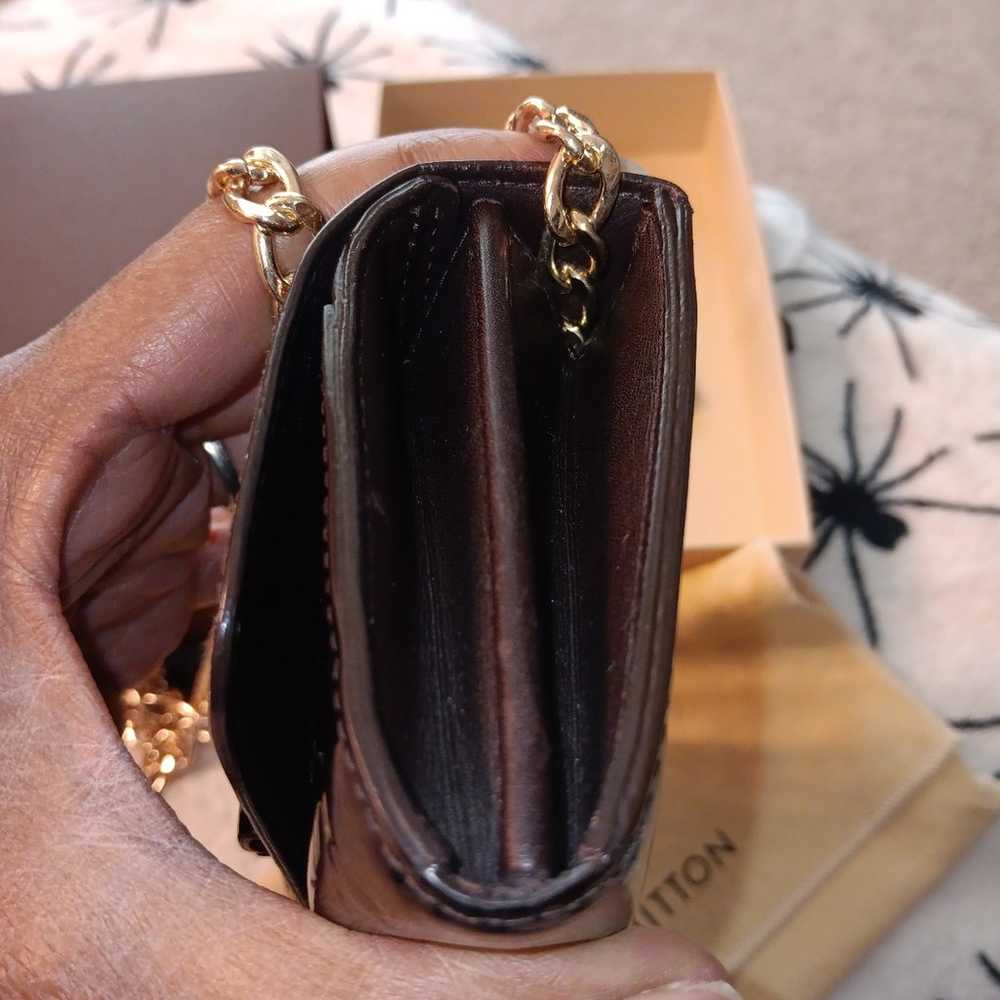 louis vitton burgundy patent leather wallet - image 5