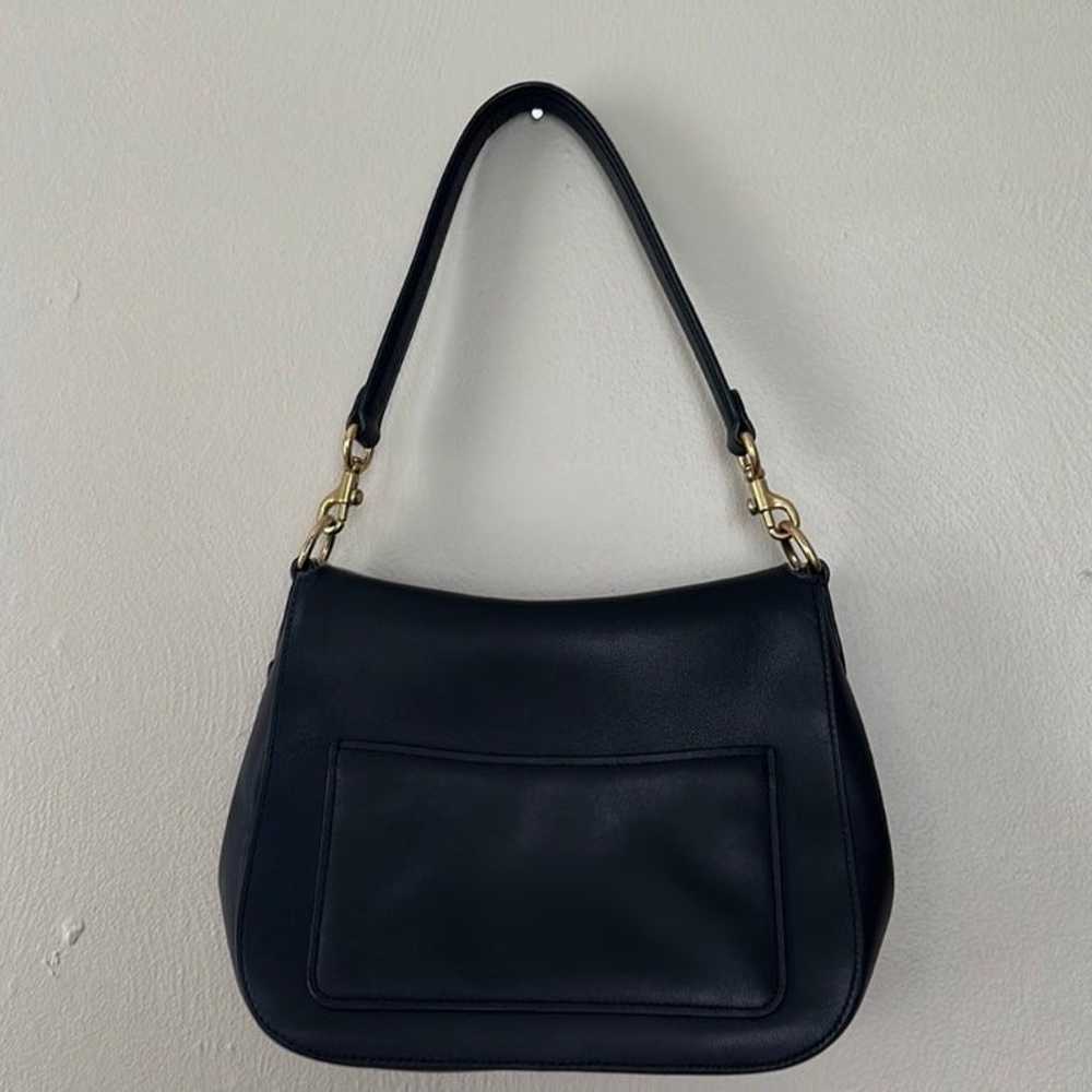 Coach Signature Chain Hobo in smooth black leather - image 3