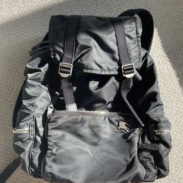 Burberry black nylon backpack