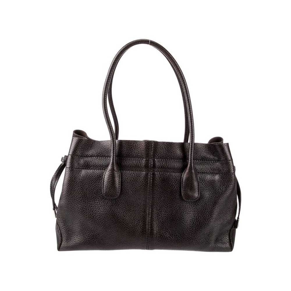 Tod's Dark Brown Pebbled Leather Shoulder Bag Tot… - image 4