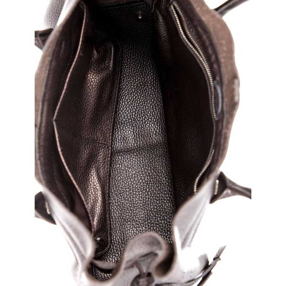 Tod's Dark Brown Pebbled Leather Shoulder Bag Tot… - image 5