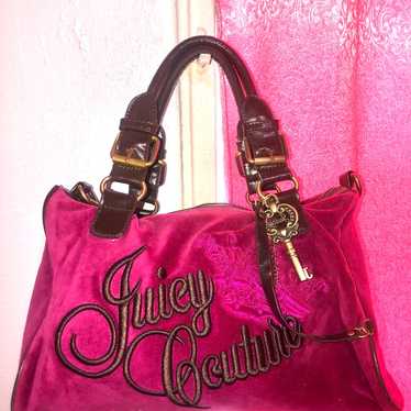 Pink Lemonade Juicy Couture Backpack + Bag Charm Purse Bag Velvet –  Princenia's Beauty Bar