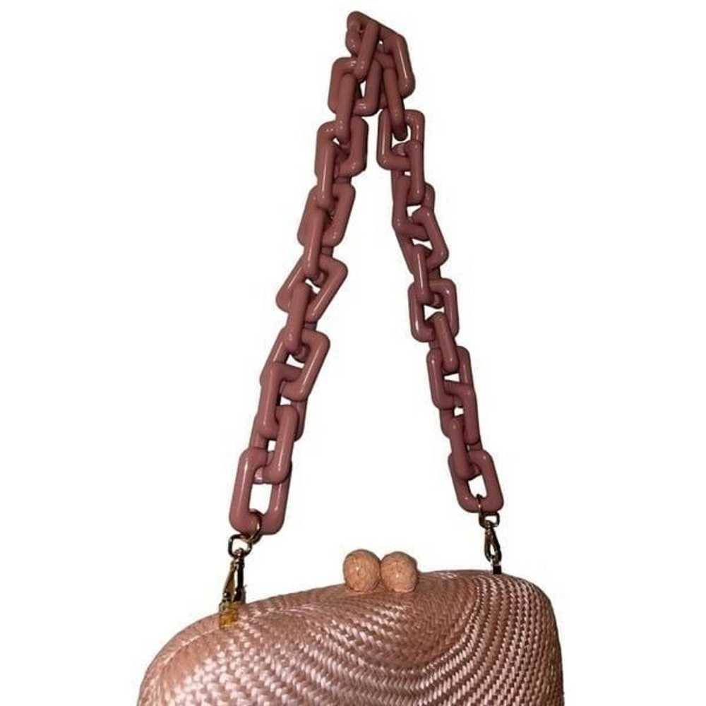 Serpui Woven Wicker Straw Clutch Bag New - image 8