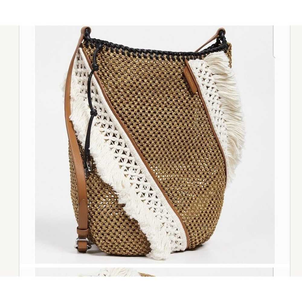 3.1 PHILLIP LIM Cut Out Woven Marlee Leather Buck… - image 1