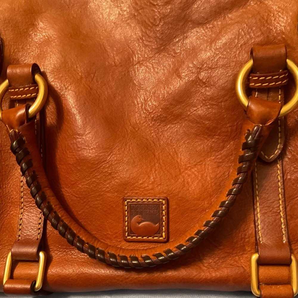 Dooney Bourke Brown Leather Handbag Florentine Va… - image 6