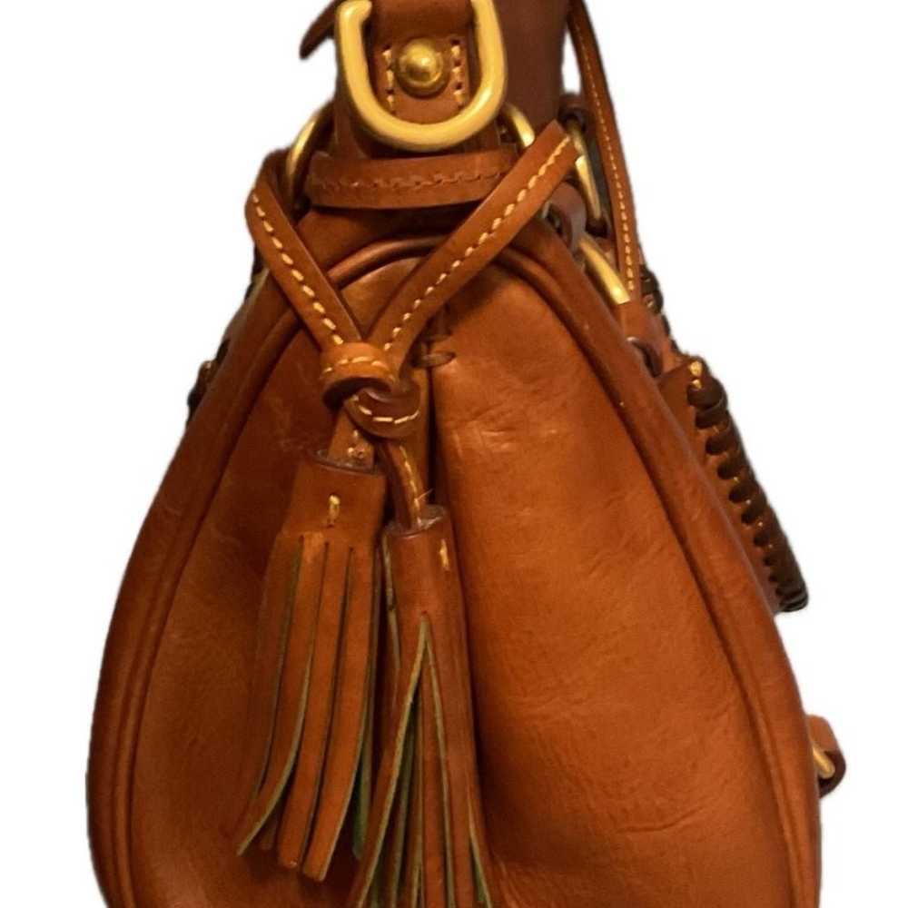 Dooney Bourke Brown Leather Handbag Florentine Va… - image 7