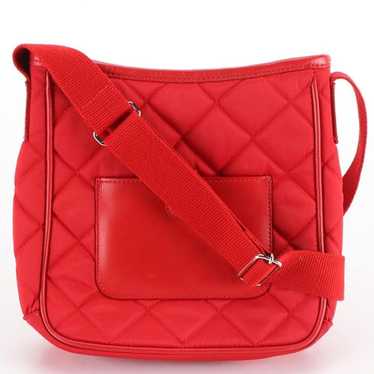 Burberry Crossbody Bag in Red Quilted Nylon and L… - image 1