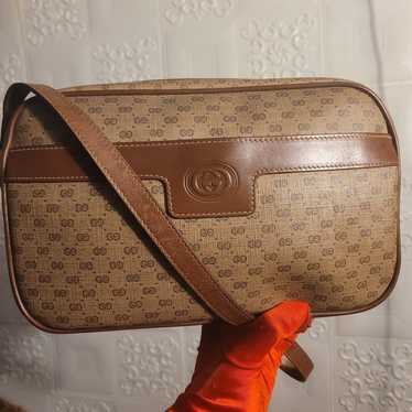 Gucci Micro Gg Interlocking Supreme Canvas Camel … - image 1