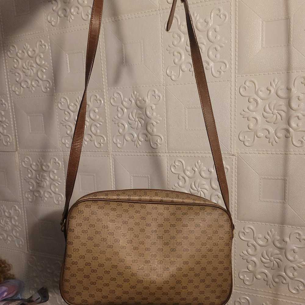 Gucci Micro Gg Interlocking Supreme Canvas Camel … - image 3