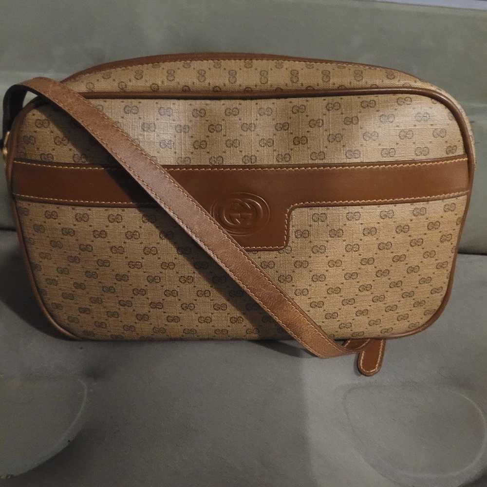 Gucci Micro Gg Interlocking Supreme Canvas Camel … - image 4