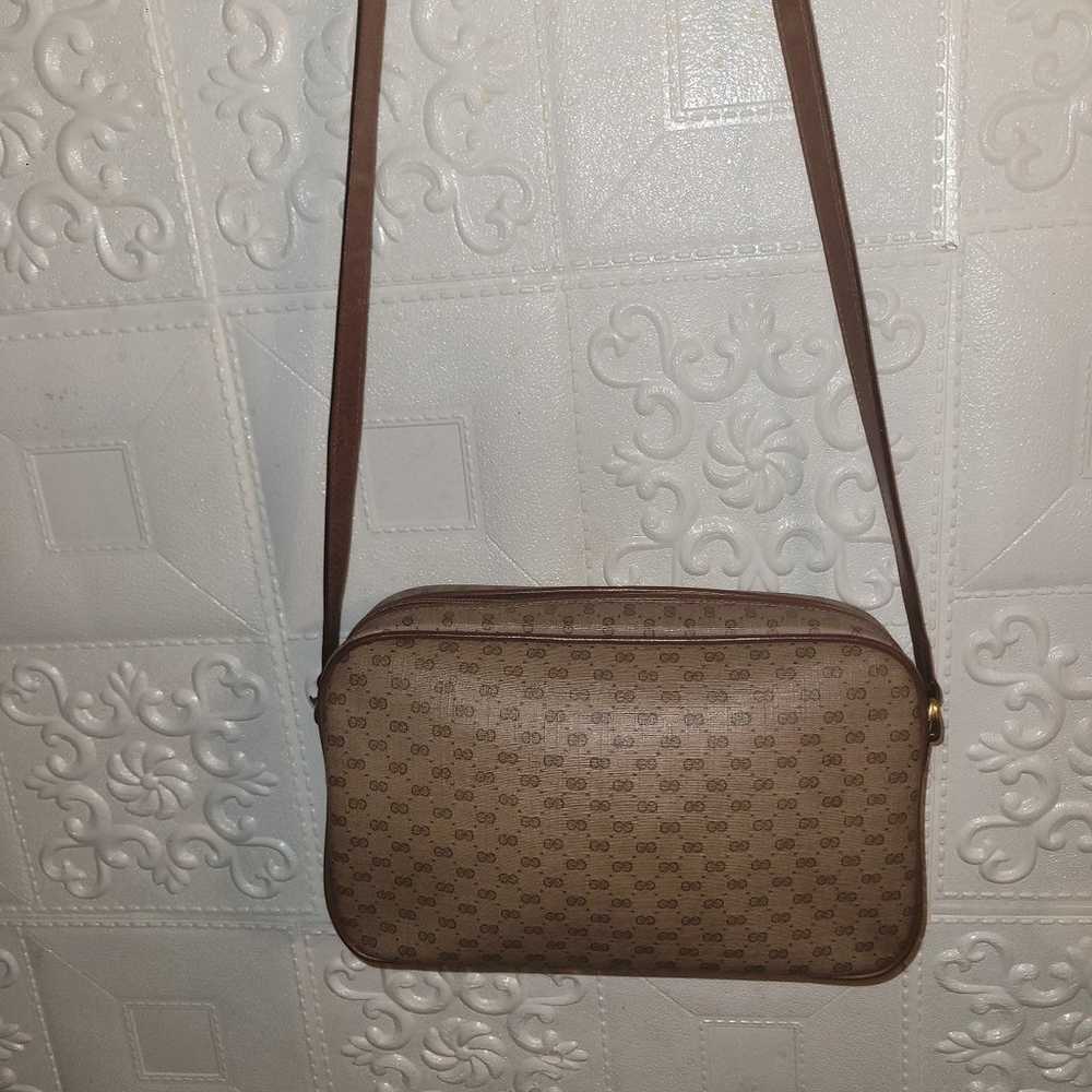 Gucci Micro Gg Interlocking Supreme Canvas Camel … - image 7