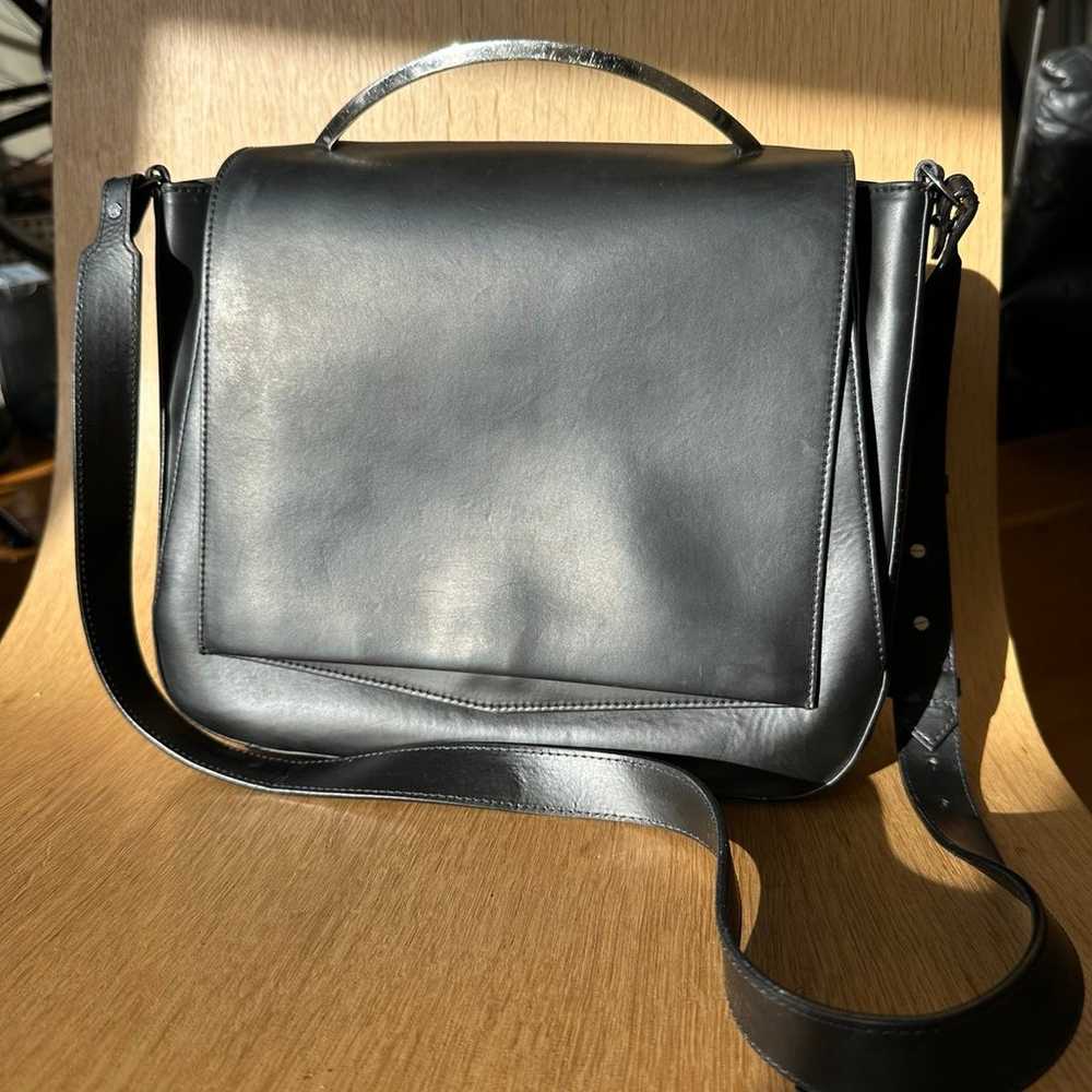 Eddie Borgo Black Calf Leather Handbag - image 3