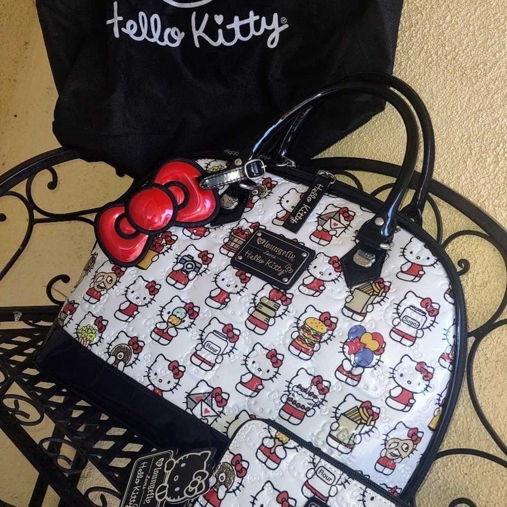 Hello kitty X Loungefly Embossed Large dome purse… - image 1