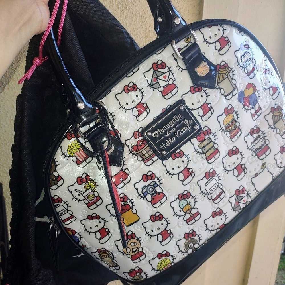 Hello kitty X Loungefly Embossed Large dome purse… - image 6