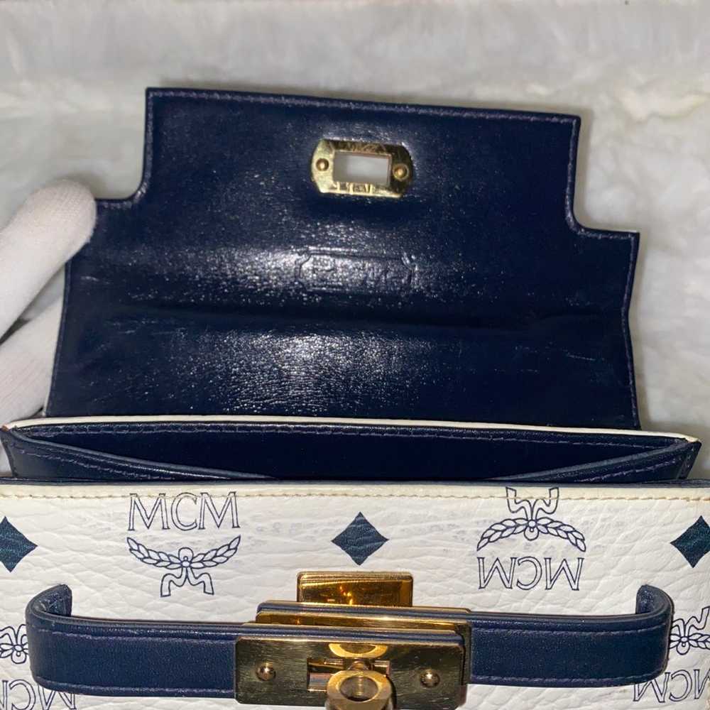 MCM Mini Kelly Visetos Crossbody Handbag - image 9